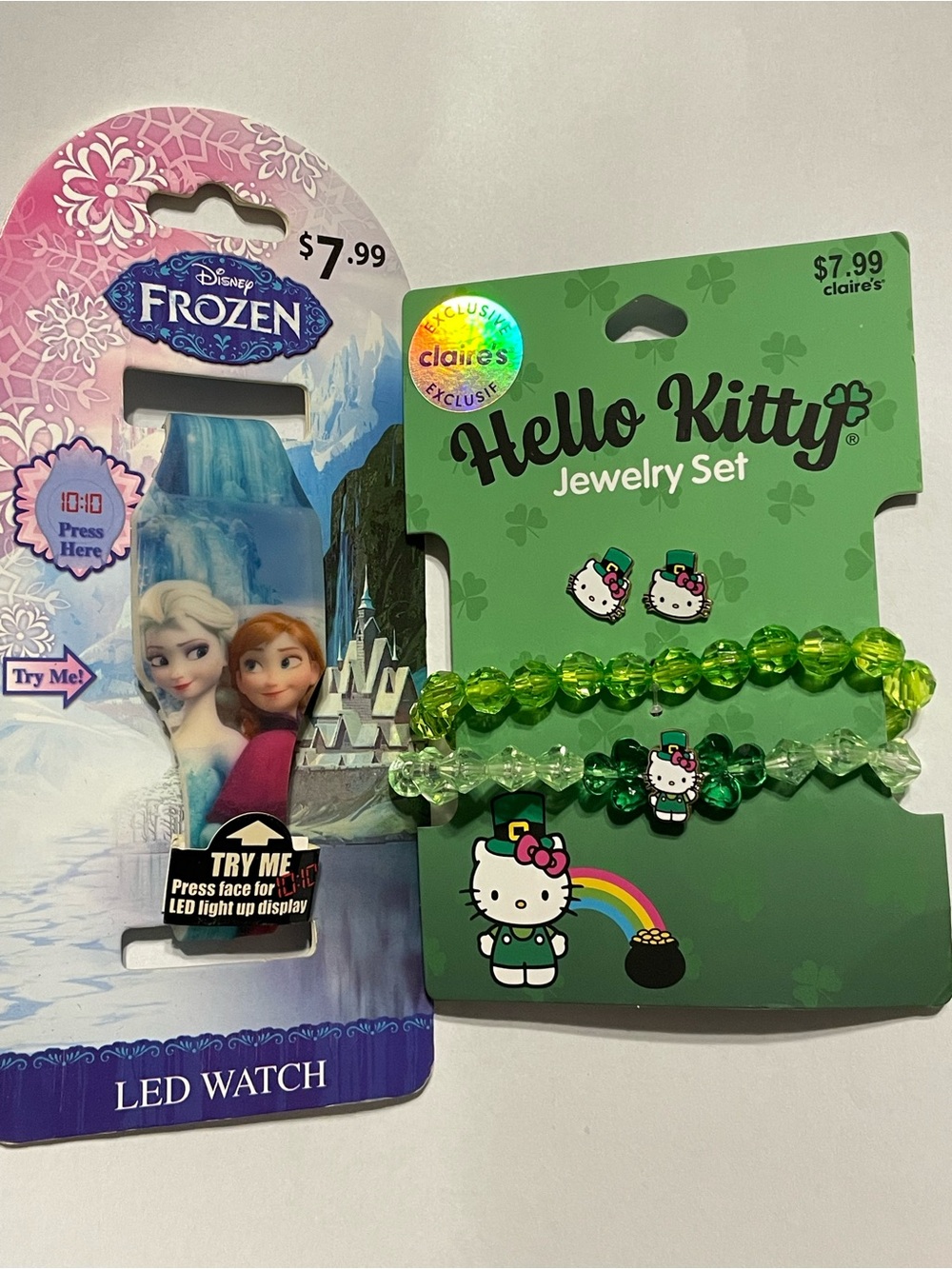 Disney Frozen Watch & Hello Kitty Jewelry Set #7085 you get both